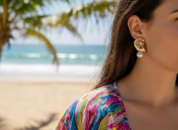 گوشواره ساحلی مدل حلزون