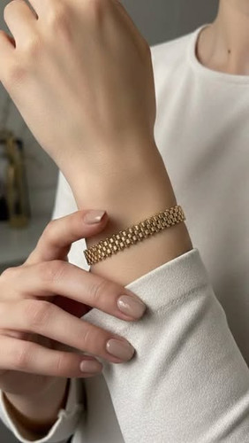 دستبند ژوپینگ با آبکاری طلا