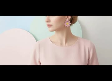گوشواره کنفی گل پنج برگ